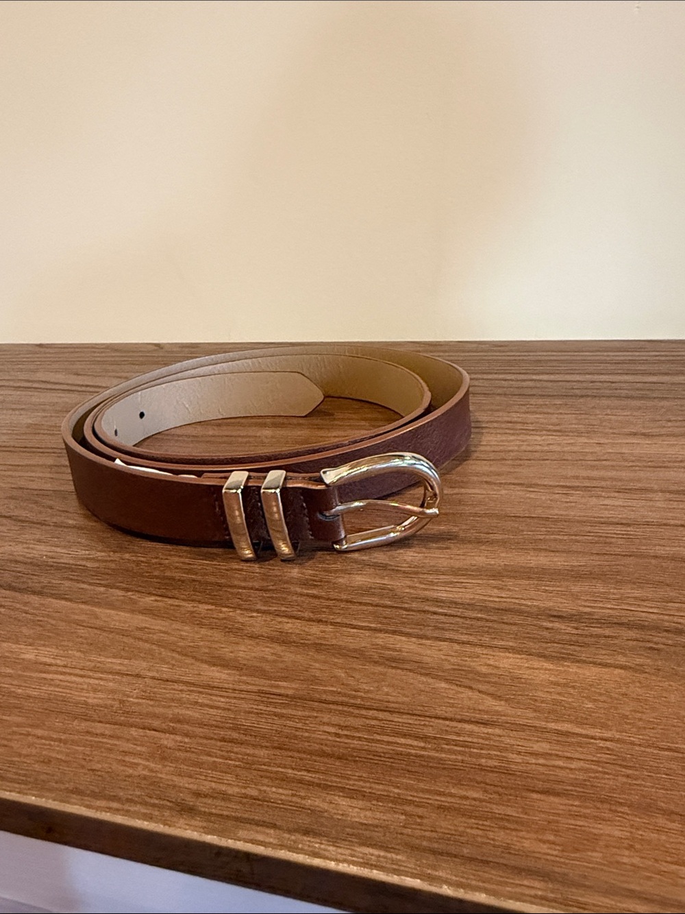 Old Navy Brown Belt with Silver Hardware